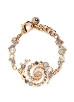 Main View -Click To Enlarge 'Infinite' glass crystal faux pearl swirl bracelet