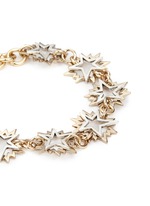 Detail View -Click To Enlarge 'Cosmic' asymmetric star brass bracelet