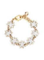 Main View -Click To Enlarge 'Cosmic' asymmetric star brass bracelet
