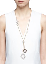 Figure View -Click To Enlarge 'Nova' asymmetric star pavé necklace