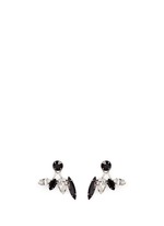 Main View -Click To Enlarge 'Organized Chaos' Swarovski crystal jacket earrings