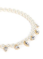 Detail View -Click To Enlarge 'Screw U' Swarovski crystal pearl necklace