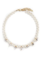 Main View -Click To Enlarge 'Screw U' Swarovski crystal pearl necklace