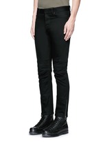 Front View -Click To Enlarge Slim fit biker jeans