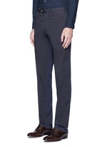 Front View -Click To Enlarge Regular fit stretch cotton chinos