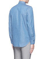 Back View -Click To Enlarge Floral print cotton chambray shirt