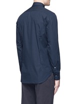Back View -Click To Enlarge Slim fit paisley print cotton shirt