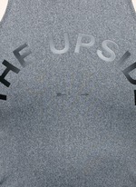 Detail View -Click To Enlarge 'Yana' racerback logo performance tank top
