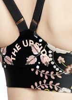 Detail View -Click To Enlarge 'Varese Dance' floral print sports bra top