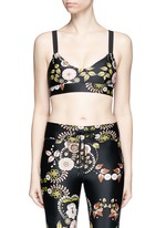 Main View -Click To Enlarge 'Varese Dance' floral print sports bra top