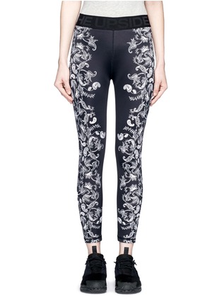 Main View - Click To Enlarge Main View - Click To Enlarge - The Upside - 'Etched Paisley Guru NYC' performance leggings