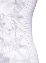 Detail View -Click To Enlarge 'White Palm' racerback tank top