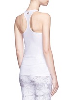 Back View -Click To Enlarge 'White Palm' racerback tank top