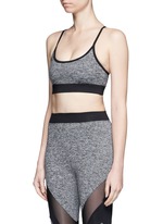 Front View -Click To Enlarge 'Lucent' lattice back sports bra