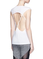 Back View -Click To Enlarge 'Aura' crisscross back modal-cotton top