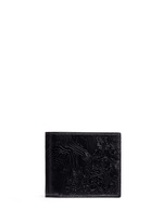 Main View -Click To Enlarge Zen garden embossed leather bifold wallet