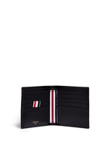 Figure View -Click To Enlarge Zen garden embossed leather bifold wallet