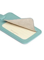 Detail View -Click To Enlarge Single window leather luggage tag