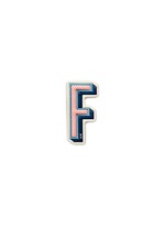 Main View -Click To Enlarge x Chaos Fashion 'F' alphabet leather sticker