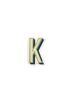 Main View -Click To Enlarge x Chaos Fashion 'K' alphabet leather sticker