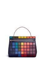 Back View -Click To Enlarge 'Pixels Bathurst' patchwork suede satchel