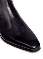 Detail View -Click To Enlarge Burnished leather Chelsea boots