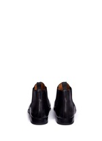Back View -Click To Enlarge Burnished leather Chelsea boots