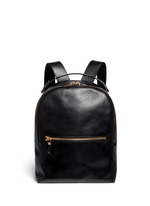 Main View -Click To Enlarge Round leather backpack