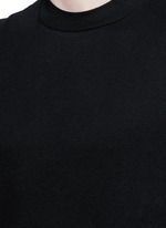 Detail View -Click To Enlarge High crew neck cotton jersey T-shirt