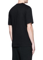 Back View -Click To Enlarge High crew neck cotton jersey T-shirt