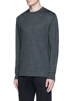 Front View -Click To Enlarge Patch wool mélange T-shirt