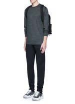 Figure View -Click To Enlarge Patch wool mélange T-shirt
