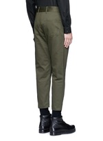 Back View -Click To Enlarge Slim fit cotton cargo pants