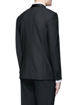 Back View -Click To Enlarge Satin shawl lapel tuxedo blazer