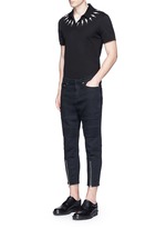Figure View -Click To Enlarge Thunderbolt print polo shirt