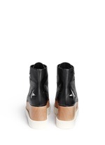 Back View -Click To Enlarge 'Elyse' star alter nappa wood platform boots