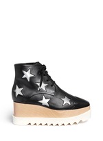 Main View -Click To Enlarge 'Elyse' star alter nappa wood platform boots