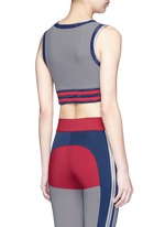 Back View -Click To Enlarge 'Lele' foil trim sports bra