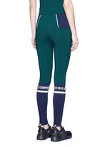 Back View -Click To Enlarge 'Kalia' faux fur strass stripe performance leggings