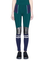Main View -Click To Enlarge 'Kalia' faux fur strass stripe performance leggings