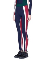 Front View -Click To Enlarge 'Kihi' colourblock performance leggings