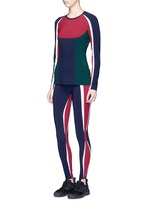 Figure View -Click To Enlarge 'Kihi' colourblock performance leggings