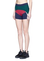 Front View -Click To Enlarge 'Haku' colourblock performance shorts