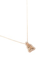 Figure View -Click To Enlarge 'Little Buddha' 18k gold diamond necklace