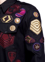 Detail View -Click To Enlarge 'Chale' military badge shirt