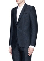 Front View -Click To Enlarge 'Kenneth' slim fit jacquard suit