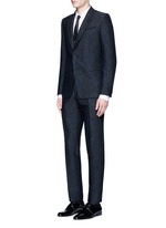 Figure View -Click To Enlarge 'Kenneth' slim fit jacquard suit