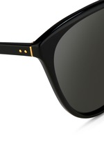 Detail View -Click To Enlarge Oversize cat eye acetate sunglasses