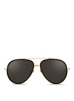 Main View -Click To Enlarge Aluminium temple acetate rim aviator sunglasses