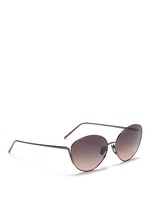 Figure View -Click To Enlarge Titanium cat eye sunglasses